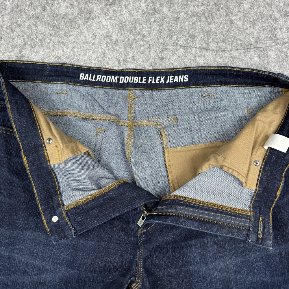 Duluth Trading Co Ballroom Double Flex Jeans Men 42x34 Relaxed Fit Dark Wash EUC - Picture 3 of 14
